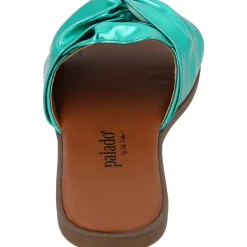 Palado Namar by Sila Sahin, Pantoletten, Damen, Grün Metallic