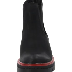 Palado Natlee, Chelsea Boots, Damen, Schwarz/Rot