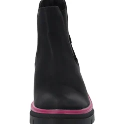 Palado Natlee, Chelsea Boots, Damen, Schwarz/Pink