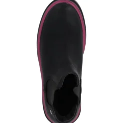 Palado Natlee, Chelsea Boots, Damen, Schwarz/Pink