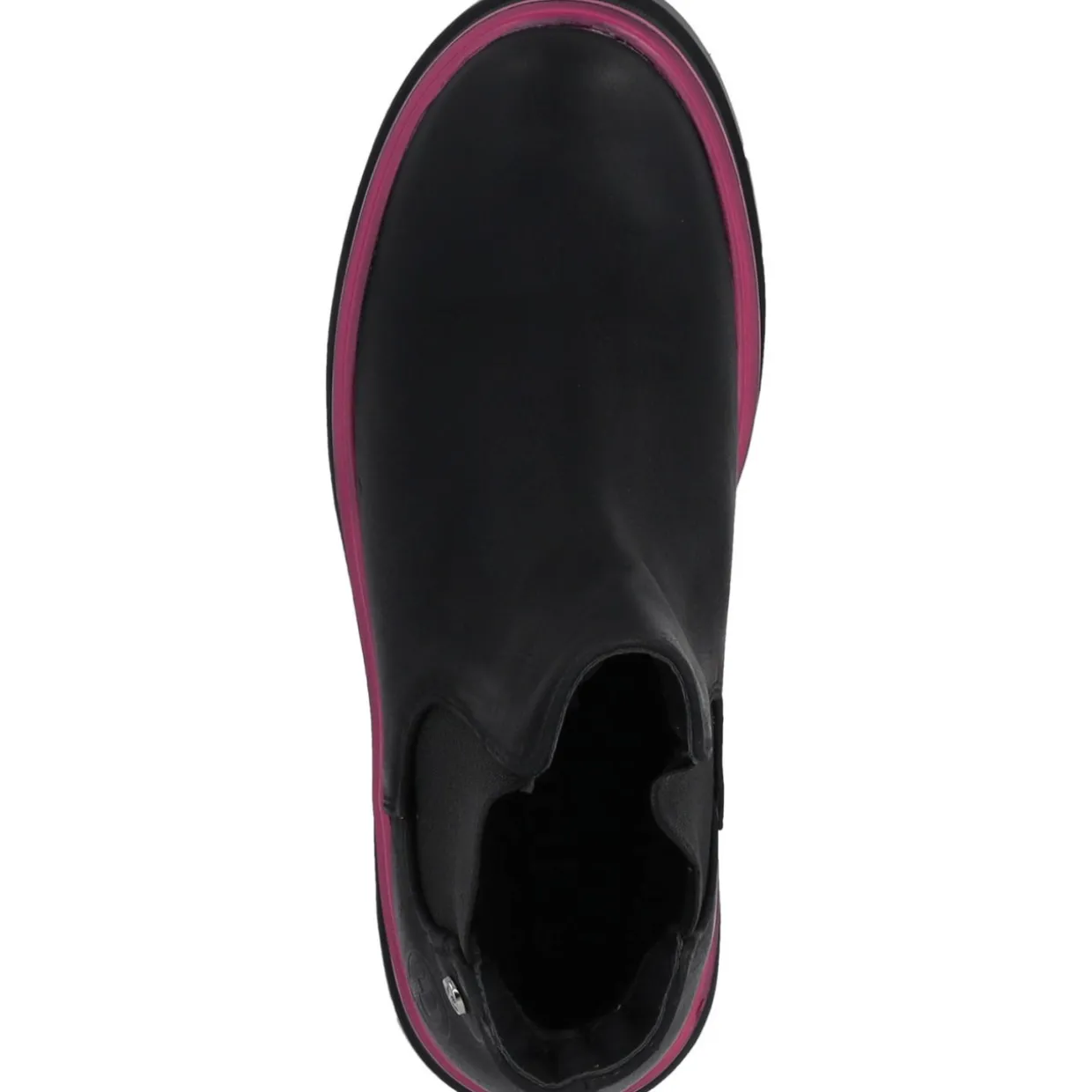 Palado Natlee, Chelsea Boots, Damen, Schwarz/Pink