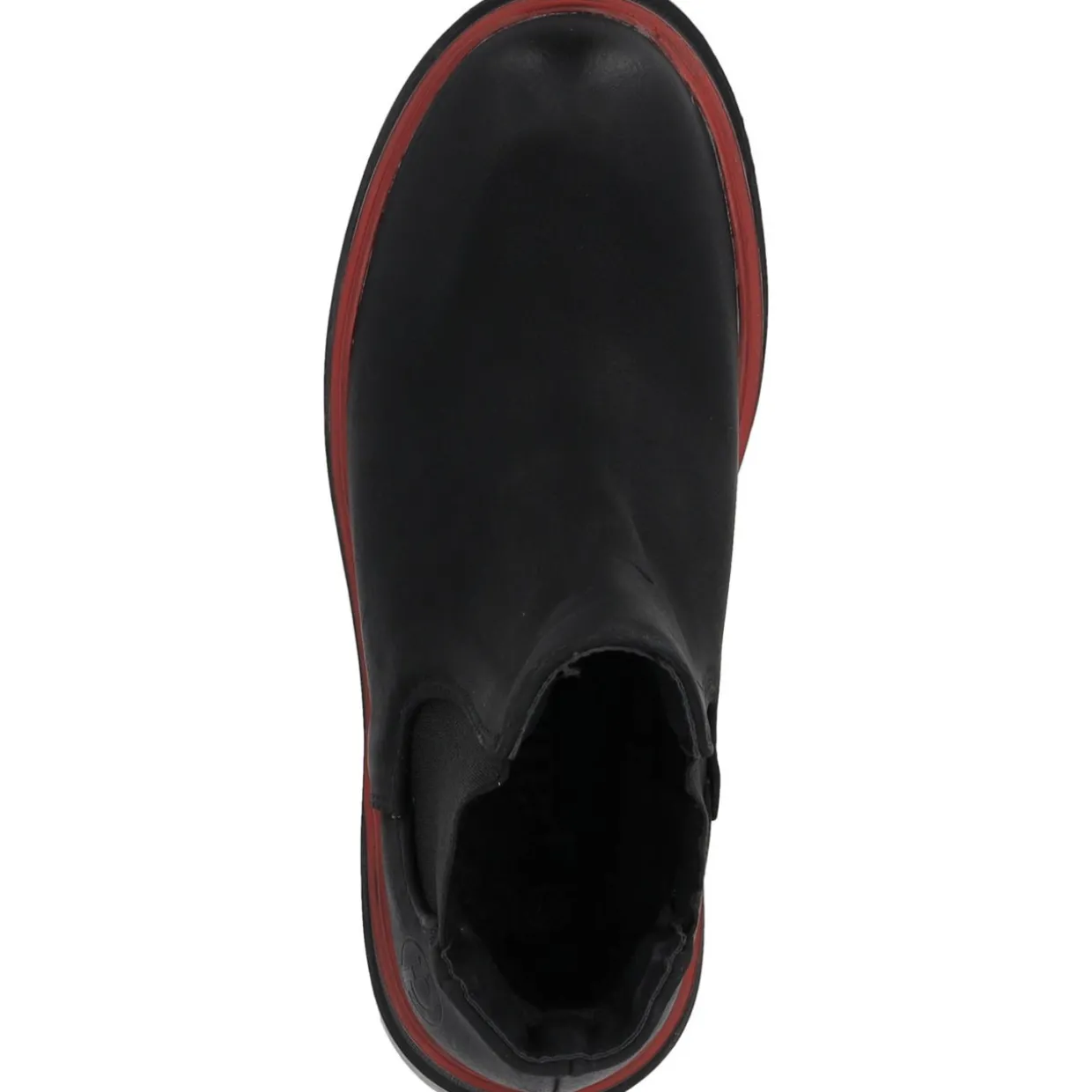 Palado Natlee, Chelsea Boots, Damen, Schwarz/Rot