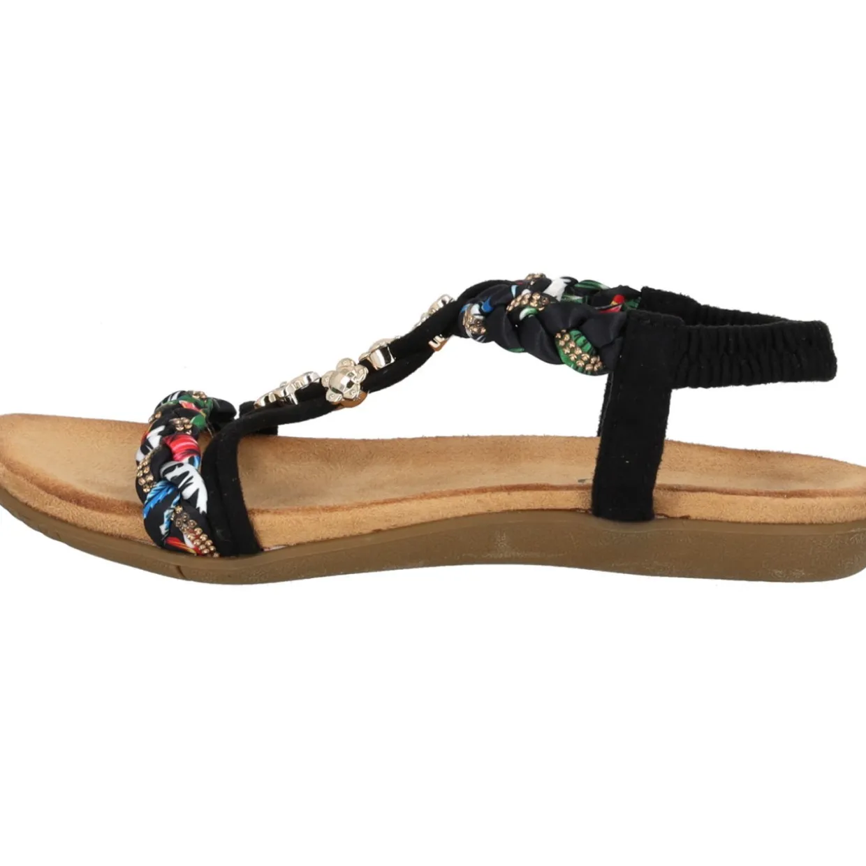 Palado Ninralla, Riemchensandalen, Damen, Schwarz