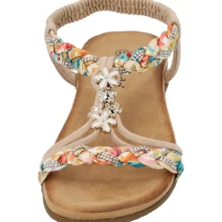 Palado Ninralla, Riemchensandalen, Damen, Beige