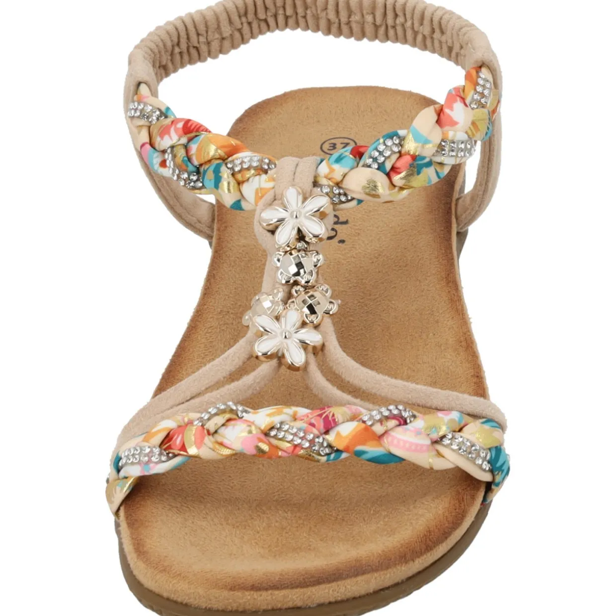 Palado Ninralla, Riemchensandalen, Damen, Beige