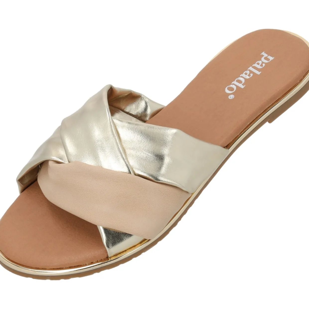 Palado Okora, Pantoletten & Badeschuhe, Damen, Gold Metallic