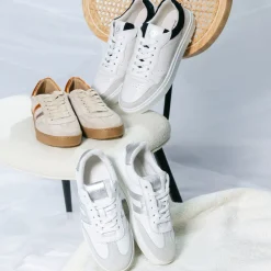 Palado Ololana, Sneakers Low, Damen, Weiß/Silber