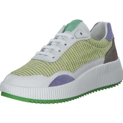 Palado PA 0034, Schnürschuhe, Damen, Weiß/Blau/Grün/Gelb