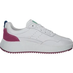 Palado PA 0035, Schnürschuhe, Damen, Weiß/Grün/Pink