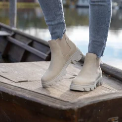 Palado Paros, Chelsea Boots, Damen, Cream/Cream