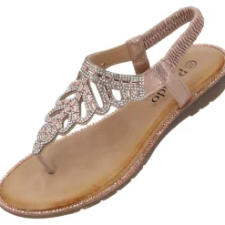 Palado Phuza by Sila Sahin , Riemchensandalen, Damen, Rosegold