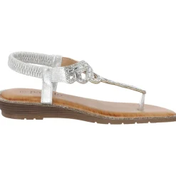 Palado Phuza by Sila Sahin , Riemchensandalen, Damen, Silber