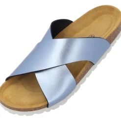 Palado Rianel, Pantoletten, Damen, Blau Metallic