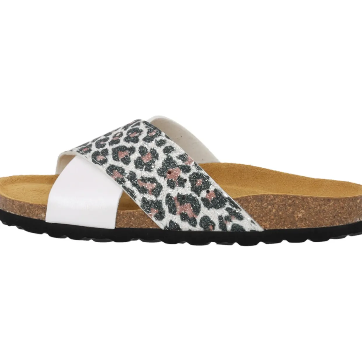 Palado Rianel Wild by Sila Sahin, Pantoletten, Damen, Weiß Leo