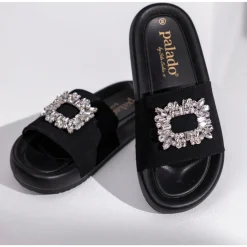 Palado Rocib by Sila Sahin, Pantoletten, Damen, Schwarz