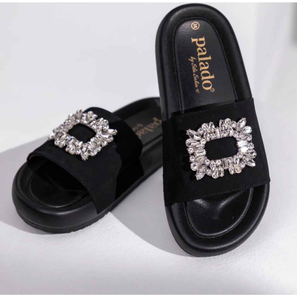 Palado Rocib by Sila Sahin, Pantoletten, Damen, Schwarz