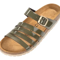 Palado Roma, Pantoletten, Damen, Lack Khaki