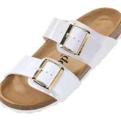 Palado Samos EGS, Pantoletten, Damen, Weiß Lack