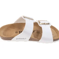 Palado Samos EGS, Pantoletten, Damen, Weiß Lack