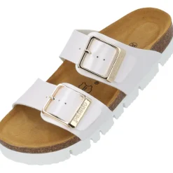 Palado Samos EGS PL, Pantoletten, Damen, Weiß Metallic