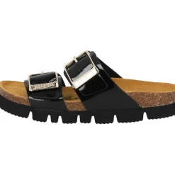 Palado Samos EGS PL, Pantoletten, Damen, Schwarz Lack