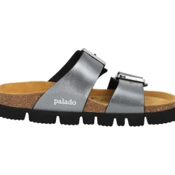 Palado Samos EGS PL, Pantoletten, Damen, Anthrazit Metallic