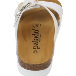 Palado Samos EGS PL, Pantoletten, Damen, Weiß Metallic