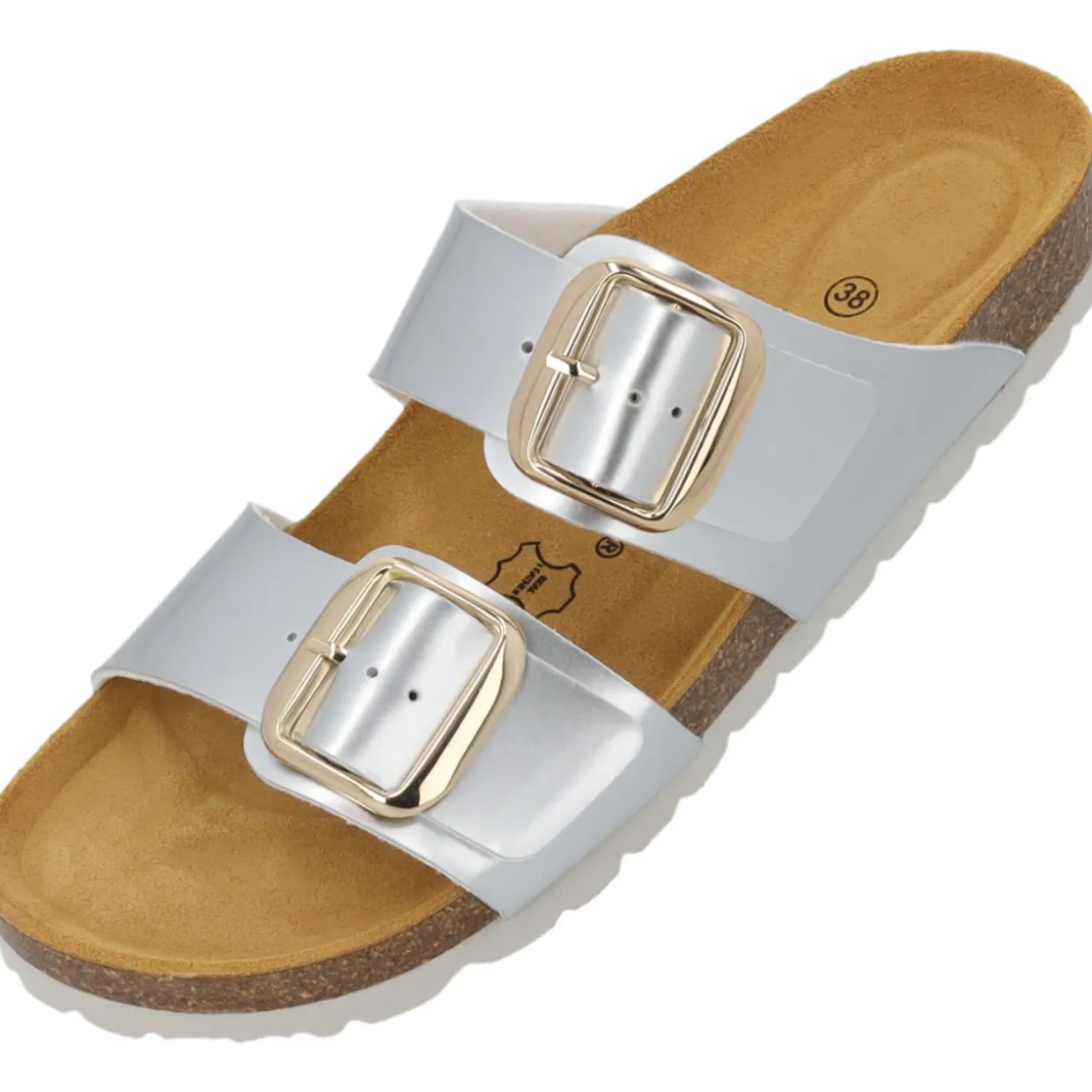 Palado Samos GS, Pantoletten, Damen, Silber Lack