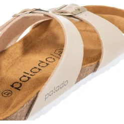 Palado Samos, Pantoletten, Damen, Lack Beige