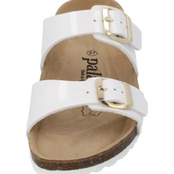 Palado Samos, Pantoletten, Damen, Lack Weiß/Gold