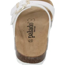 Palado Samos, Pantoletten, Damen, Lack Weiß/Gold