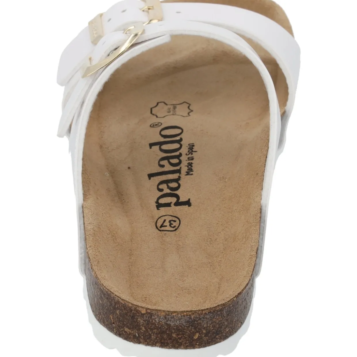 Palado Samos, Pantoletten, Damen, Lack Weiß/Gold