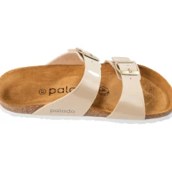 Palado Samos, Pantoletten, Damen, Lack Beige