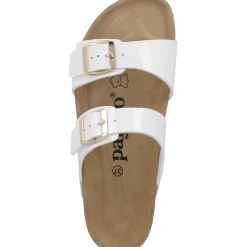 Palado Samos, Pantoletten, Damen, Lack Weiß/Gold