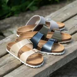 Palado Samos, Pantoletten, Damen, Lack Beige