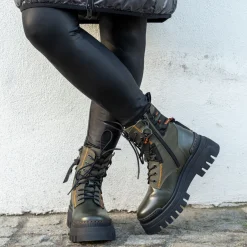 Palado Serifos, Schnürstiefel, Damen, Grün