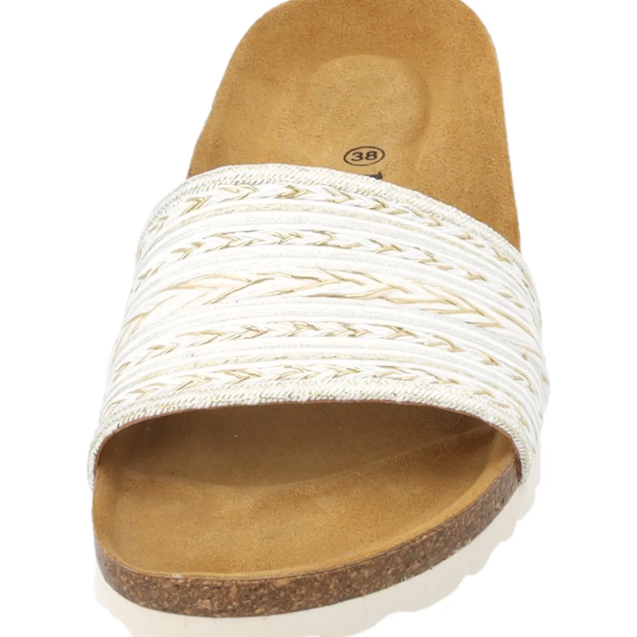 Palado Solista by Sila Sahin, Pantoletten, Damen, Weiß/Gold