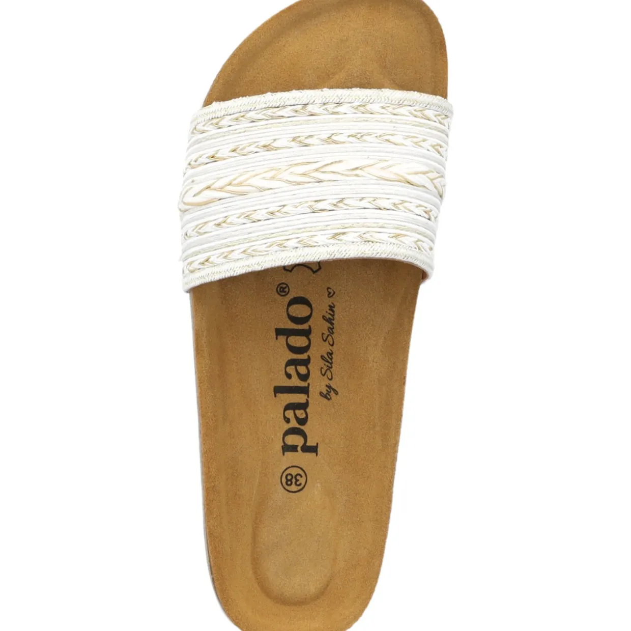 Palado Solista by Sila Sahin, Pantoletten, Damen, Weiß/Gold