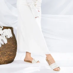 Palado Solista by Sila Sahin, Pantoletten, Damen, Weiß/Gold