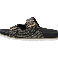 Palado Tegma by Sila Sahin, Plateau-Pantoletten, Damen, Schwarz