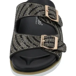 Palado Tegma by Sila Sahin, Plateau-Pantoletten, Damen, Schwarz