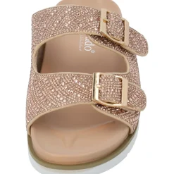 Palado Tegma by Sila Sahin, Plateau-Pantoletten, Damen, Rosegold