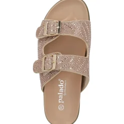 Palado Tegma by Sila Sahin, Plateau-Pantoletten, Damen, Rosegold