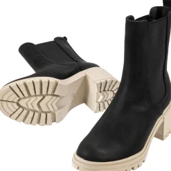 Palado Thasos 018-1401, Chelsea Boots, Damen, Schwarz/Cream