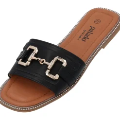 Palado Thebas by Sila Sahin, Pantoletten, Damen, Schwarz