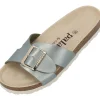 Palado Tinos BEGS by Sila Sahin, Pantoletten, Damen, Olive Metallic