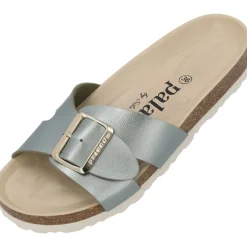 Palado Tinos BEGS by Sila Sahin, Pantoletten, Damen, Olive Metallic