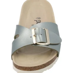 Palado Tinos BEGS by Sila Sahin, Pantoletten, Damen, Olive Metallic