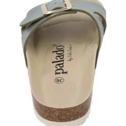 Palado Tinos BEGS by Sila Sahin, Pantoletten, Damen, Olive Metallic