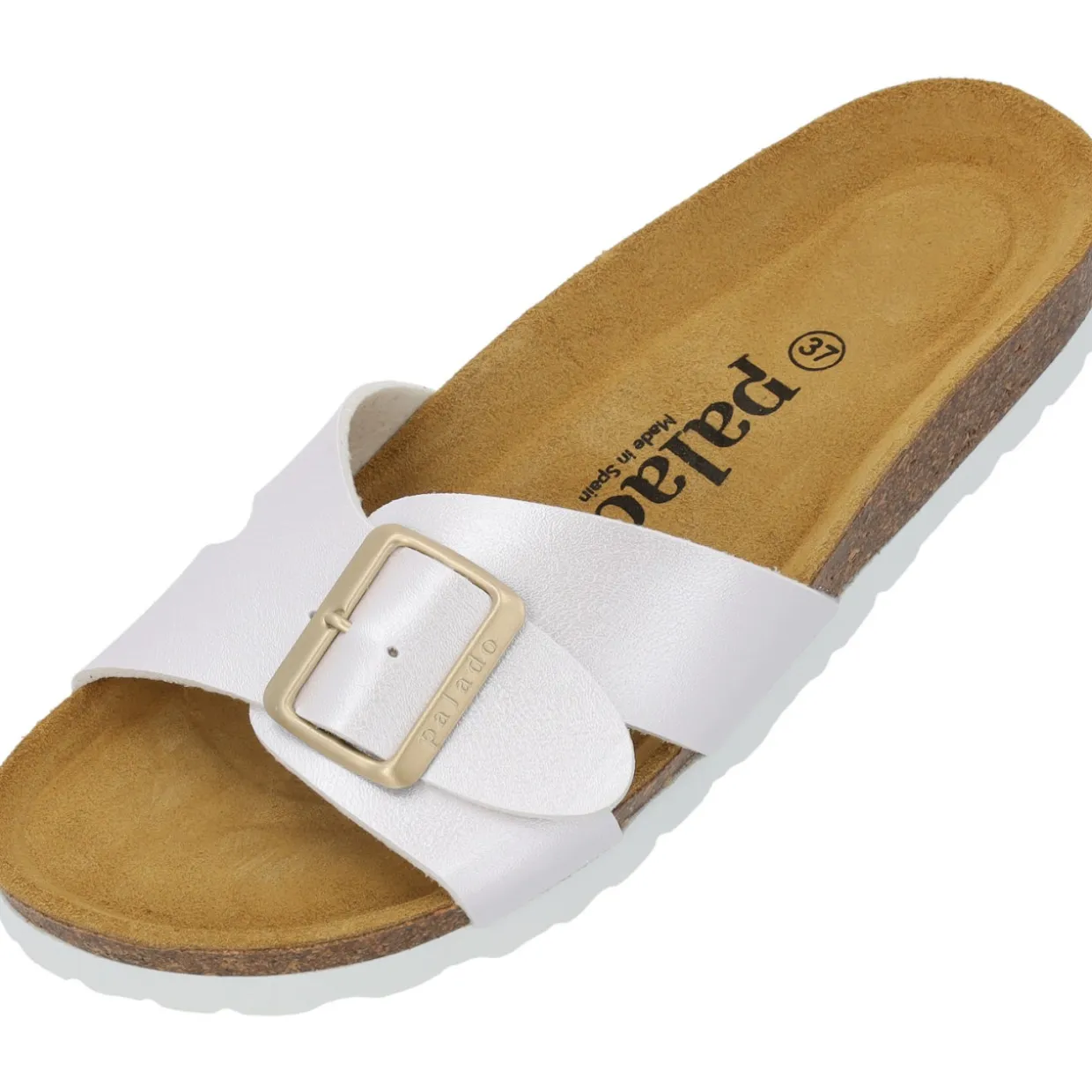 Palado Tinos, Pantoletten, Damen, Weiß Metallic